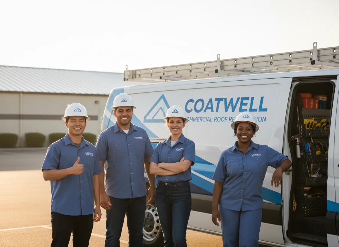 Commercial roof coating company in New Baden, IL